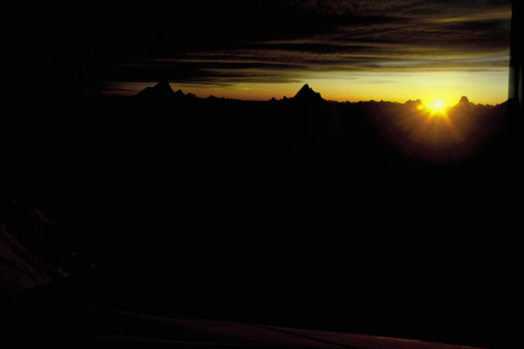 Sunsetting on top Muztagh Tower